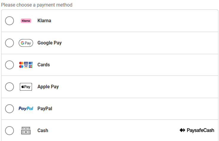 Greyhound payment page